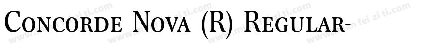 Concorde Nova (R) Regular字体转换